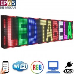 32x64 cm Çift Taraflı RGB LED Tabela
