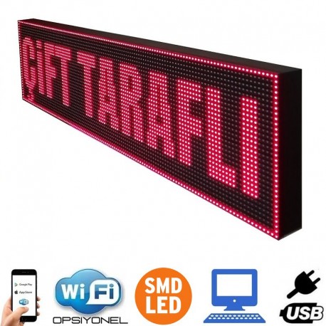 16x64 cm Çift Taraflı SMD LED Tabela