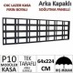 64x256cm CNC Lazer Kesim Kapaklı Kasa