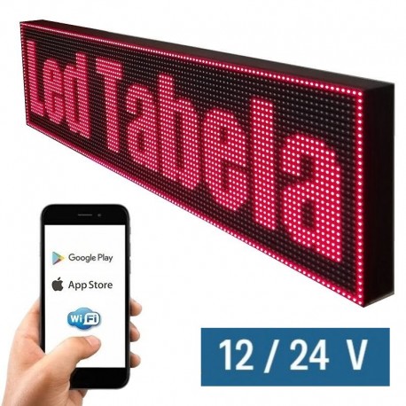 16x64 cm Wi-Fi'li Araç İçi Güzergah LED Tabelası