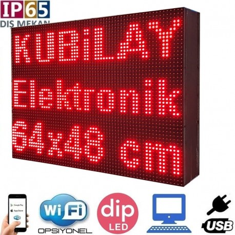 Çift Taraflı Led Tabela 64x48cm