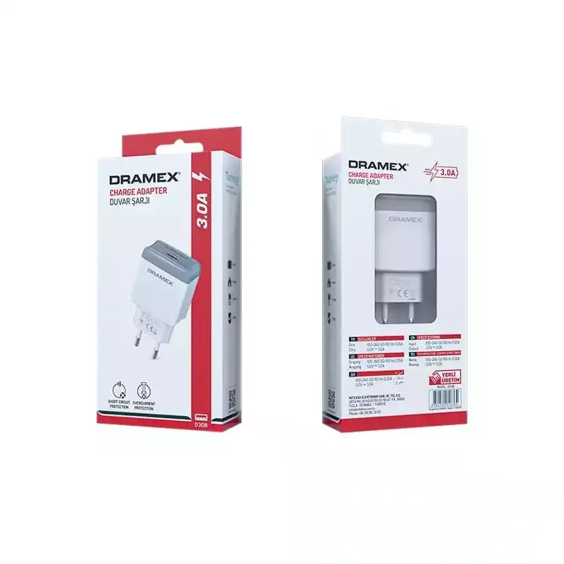 Dramex D30B Quick Şarj Cihazı Başlığı 3.0Amper Fiyatı