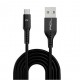 Micro Örgü USB Şarj Kablosu 2.4A 1.2m